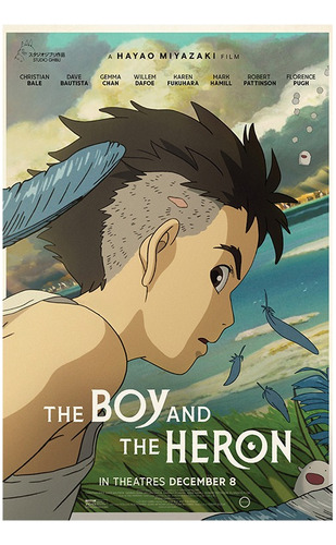 Poster The Boy And The Heron De Hayao Miyazaki