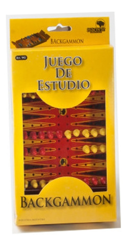 Backgammon Juego De Mesa Estudio Portatil Compacto Bisonte