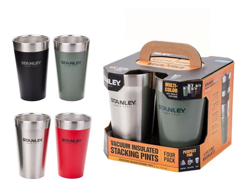 Set De Vasos Termicos Stanley Pack X 4 473ml