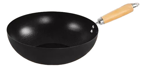 Frigideira Fogão De Indução E Gás Funda Wok Preta Cor Preto