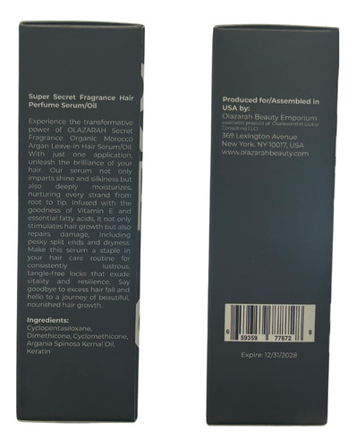 Aceite Capilar Orgánico De Argán De Marruecos Olazarah: