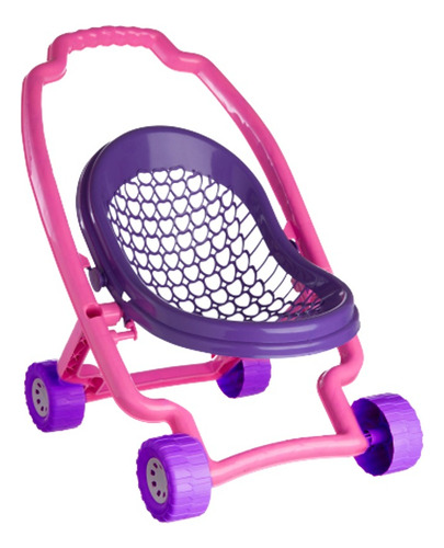 Carrinho De Bonecas Infantil Menina Baby Passeio 48cm