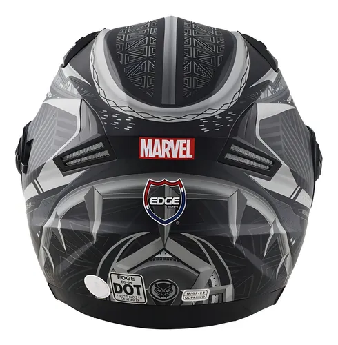 Casco moto spiderman negro sale
