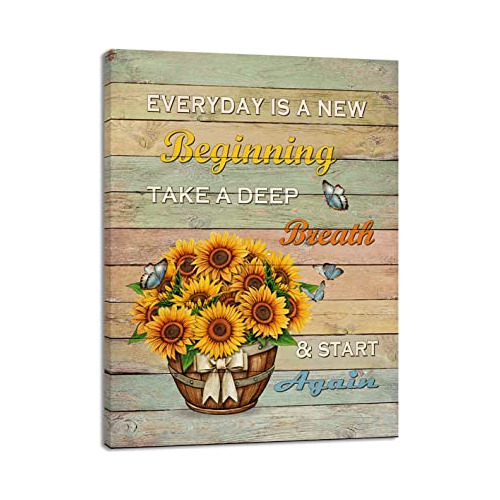  Everyday Is New Beginning  Impresión Lienzo De 12x16 ...