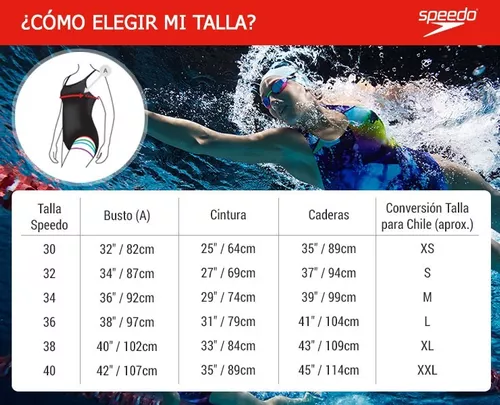 Tabla de tallas de Speedo