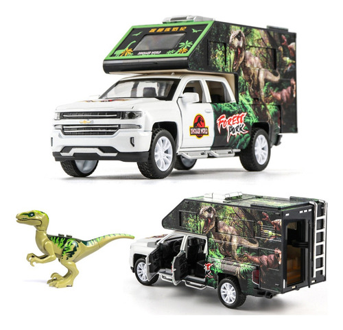 Chevrolet Silverado Jurassic Custom Miniatura Metal Coche