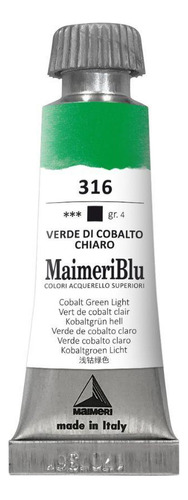 Aquarela Maimeri Blu Tubo Gr.4 316 Cobalt Green Light 12ml