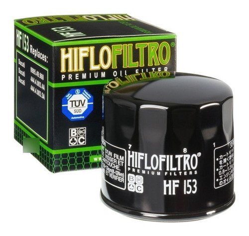 Filtro De Aceite Premium Para Moto Hiflofitro  Hf153 Ducati