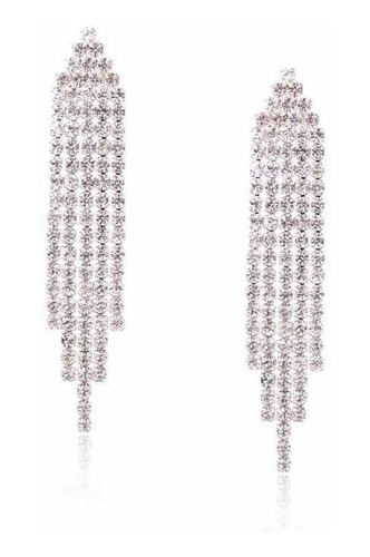 Aros De Strass Clips Y Pasante / Aros Strass De Fiesta