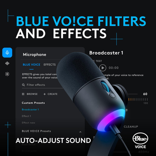 Logitech G Yeti Gx Dynamic Rgb Gaming Microphone, Podcast Co