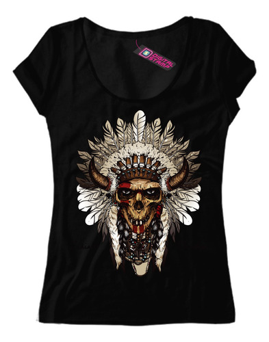 Remera Mujer Apache Indian Cherokee Indios Nativos T13 Dtg