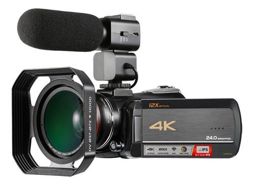 Pantalla Táctil 4k Uhd 24mp Wifi Digital Video Camcorder