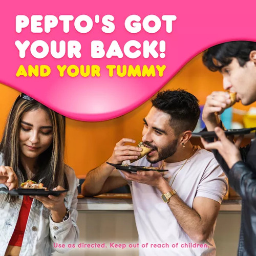 Pepto Bismol 24 Tabletas Masticables Sabor Berry Mint