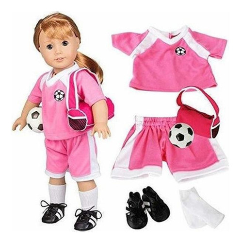 Vestirse A Lo Largo Del Equipo De Futbol Dolly Para Muecas