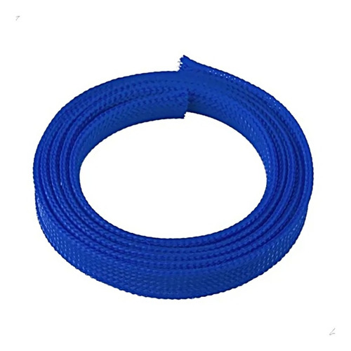 Imagen 1 de 3 de Nylon Azul Malla Cubre Cables 20mm X1mt Impresora 3d Prusa