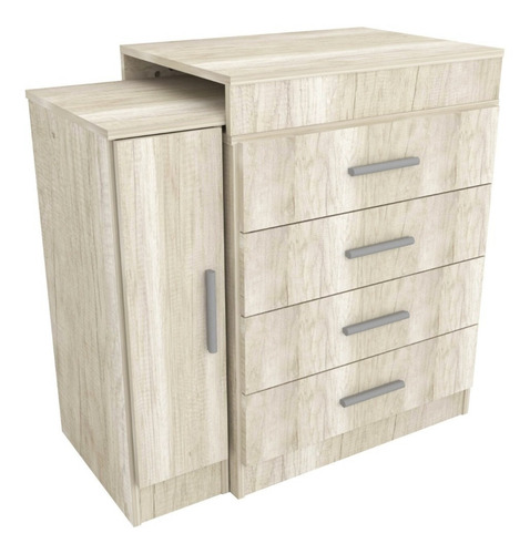 Imagen 2 de 10 de Escritorio Extensible Multiuso Con Cajonera Y Estantes Hel+