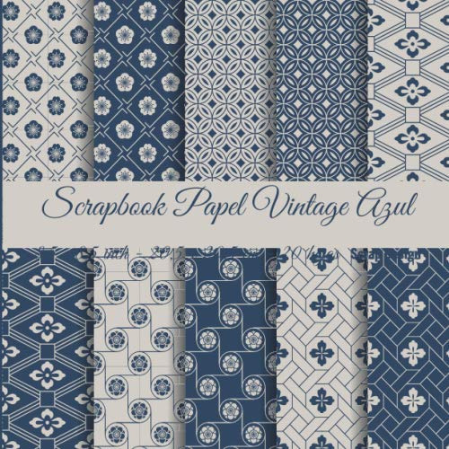 Scrapbook Papel Vintage Azul