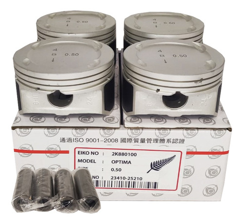 Set Piston 050 Hyundai Sonata Optima 2.4 2004 2008 G4kc