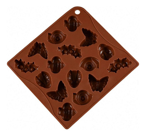 Molde Silicon 16 Insectos Mariposa Bichos Animales Jabón