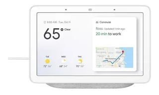 Google Nest Hub con asistente virtual Google Assistant, pantalla integrada de 7" chalk 110V/220V