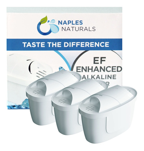 Naples Naturals Filtro De Agua Alcalino Mejorado Ef, Reduce 