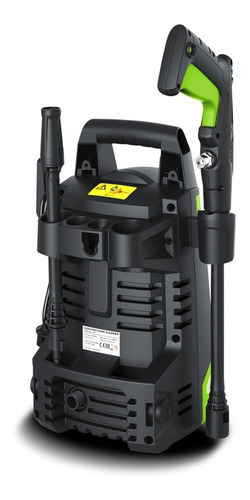 Hidrolavadora Kroner 1400 W Auto Stop 105 Bar Acc + Esponja Color Negro/Verde Frecuencia 50 Hz