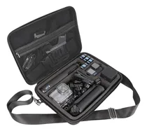 Comprar Pellking - Funda Impermeable Para Cámara Gopro 13, 12, 11, 10, Bolsa Rígida Con Forro De Eva Compatible Con Gopro Hero 13, Con Asa De Transporte Interior Totalmente Personalizable Y Lazo De Mosquetón