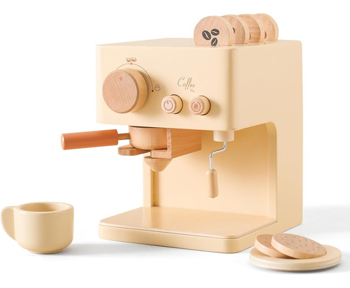 Juego De Cafetera Para Niños, Cafetera De Madera Para Niños