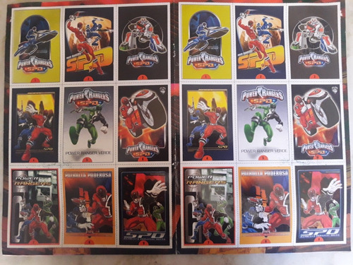 Cards Power Rangers, Plantilla