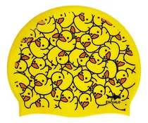 Comprar Gorra Natacion Escualo Adulto Modelo Mini Cuacks Color Amarillo Diseño de la tela Estampado Talla unitalla