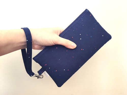 Capinha Porta Celular Alça Visor Zíper Com Divisória Interna