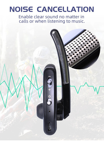 Walkie Talkie Headset Ptt Auricular Inalámbrico Bluetooth 4.