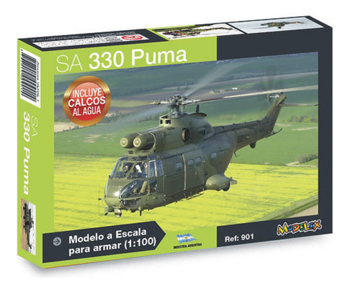 Puma Ejército Maqueta Para Armar Helicóptero 1/100 Malvinas