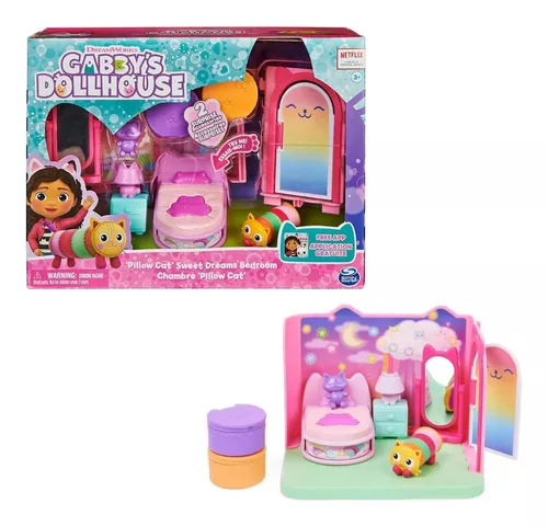 Gabby's Dollhouse - Playset de Luxo - Quarto com Almofagata :  : Brinquedos e Jogos