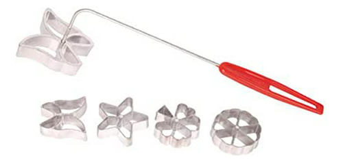 Mbb Rosette Set Waffle Molds 4 Design Butterfly Star Tree Wh