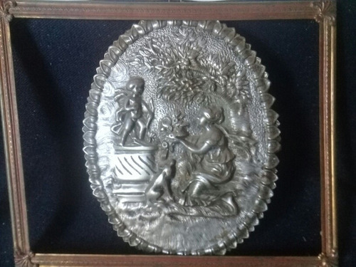 Icono De Fundición Con Marco Baño De Oro 24k Para Decoración (Usado)