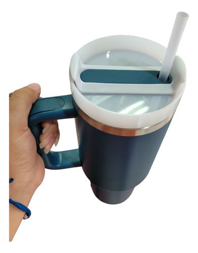 Vaso Termico Quencher 1,2l 1200ml Frio/calor Azul Lisa