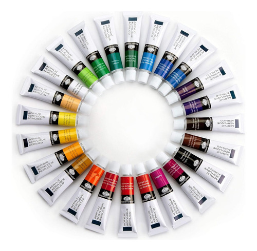 Set De Pinturas Acrílicas Royal Langnickel Con 24 Piezas
