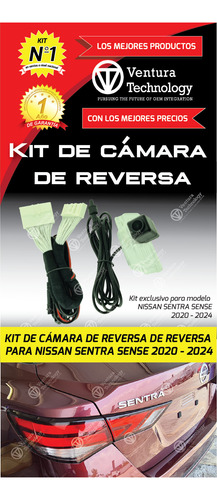 Cámara De Reversa Para Nissan Sentra Sense 2021-2025