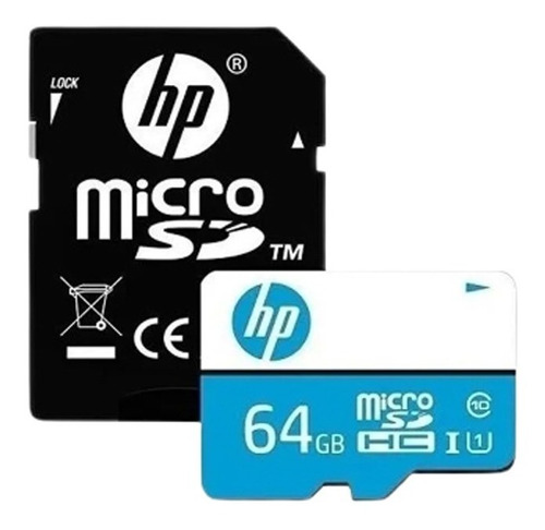 Memoria Micro Sd 64gb Clase 10 Hp Celular 100mb/s Tablet
