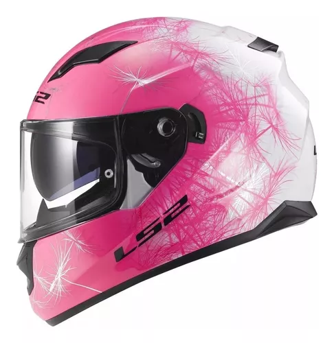Casco Moto Integral Mujer Ls2 320 Wind Rosa Dama Devotobikes