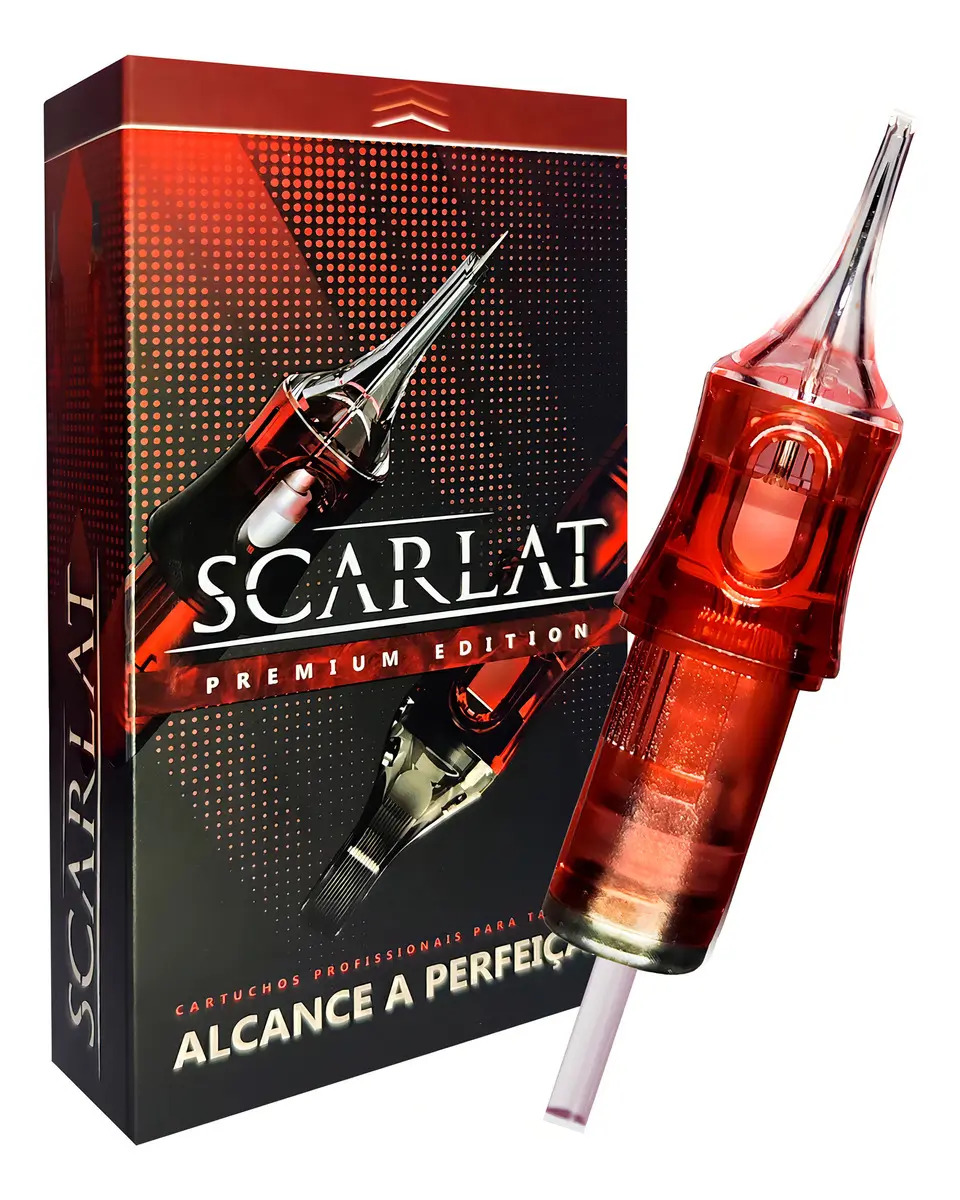 Agulhas de Tatuagem Scarlat Premium RL Traço 1005 (0,30mm) com 20 Unidades