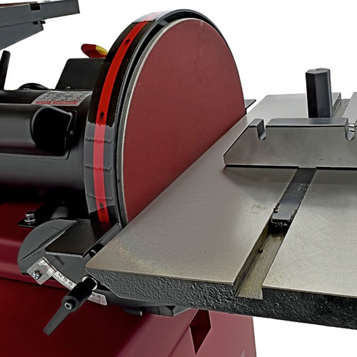Lijadora de Banda y Disco KNOVA KN BD-1248 | 12"x6"x48", Motor 1.5 HP, 127V, Inclinación 0°-45°, Recolección de Polvo, 762 m/min, Monofásica