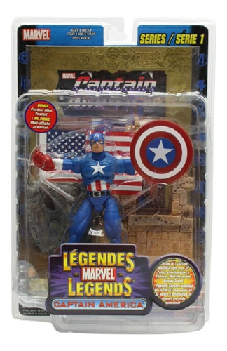 Toybiz Marvel Legends Series 1 Gold 2002 Captain America
