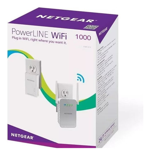 Netgear Powerline 1000 Mbps Wifi, 802.11ac, 1 Puerto Gigabit (Usado)