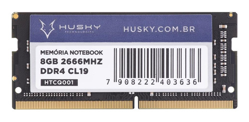 Memória Notebook 8gb, 2666mhz, Ddr4, Cl19 - Husky Gaming