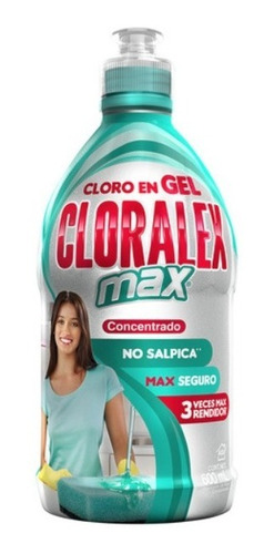 Caja Gel Cloralex Max 15 Botellas De 600 Ml.