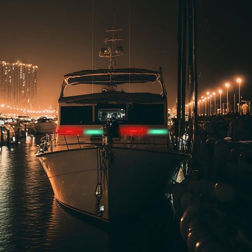 12 Luces De Navegación Para Barco A Batería, Luces De Kayak