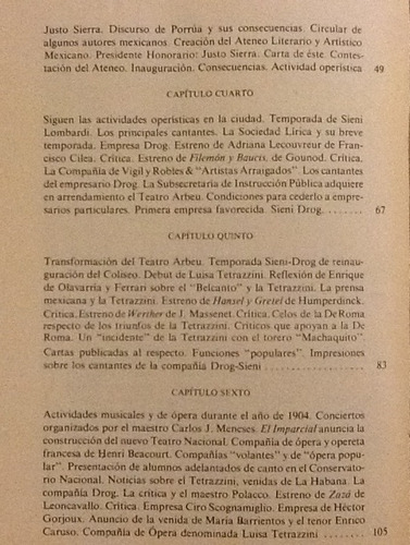La Tradición Operística En México 1900-1911 Francisco Pulido (Usado)