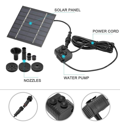 Fuente: Boquillas Para Exteriores. Fuente Solar Para Estanqu